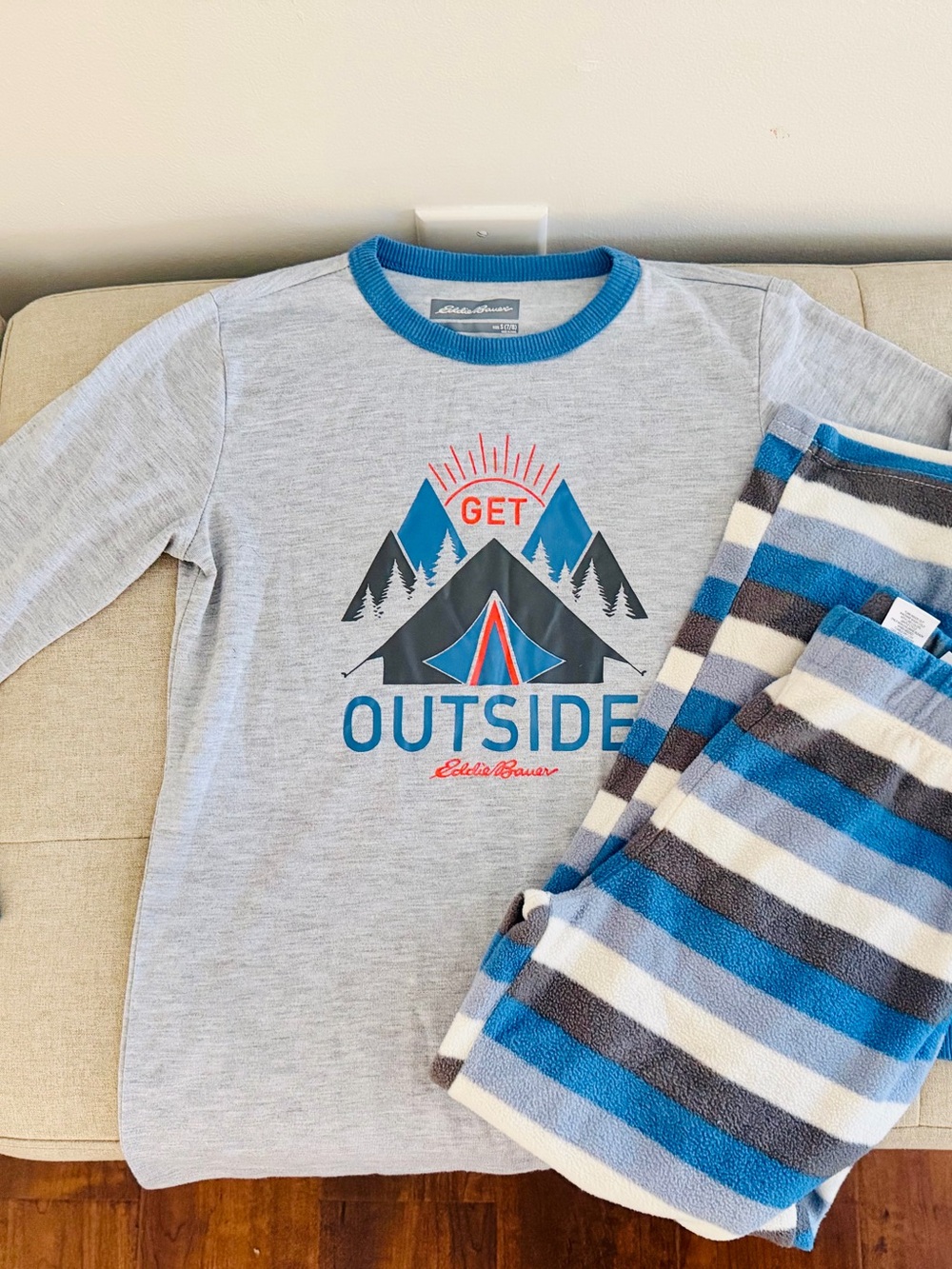 Lot of 3 Eddie Bauer kids pajamas